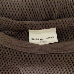 Dries Van Noten Forest Green Mesh Top L/XL RARE